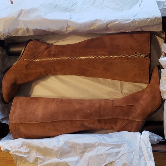 Coach Ombre Saddle Suede Heel Boot 5 nwt - Picture 9 of 9